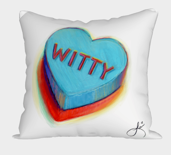 Sweet and Witty Pillow Sham 18x18