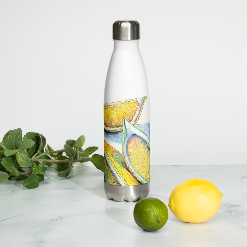 Lemons Stainless Steel Water Bottle